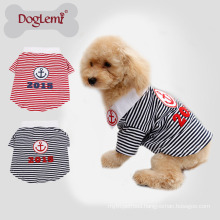 Pet Accessories Wholesale China stripe dog T shirt small dog cloth